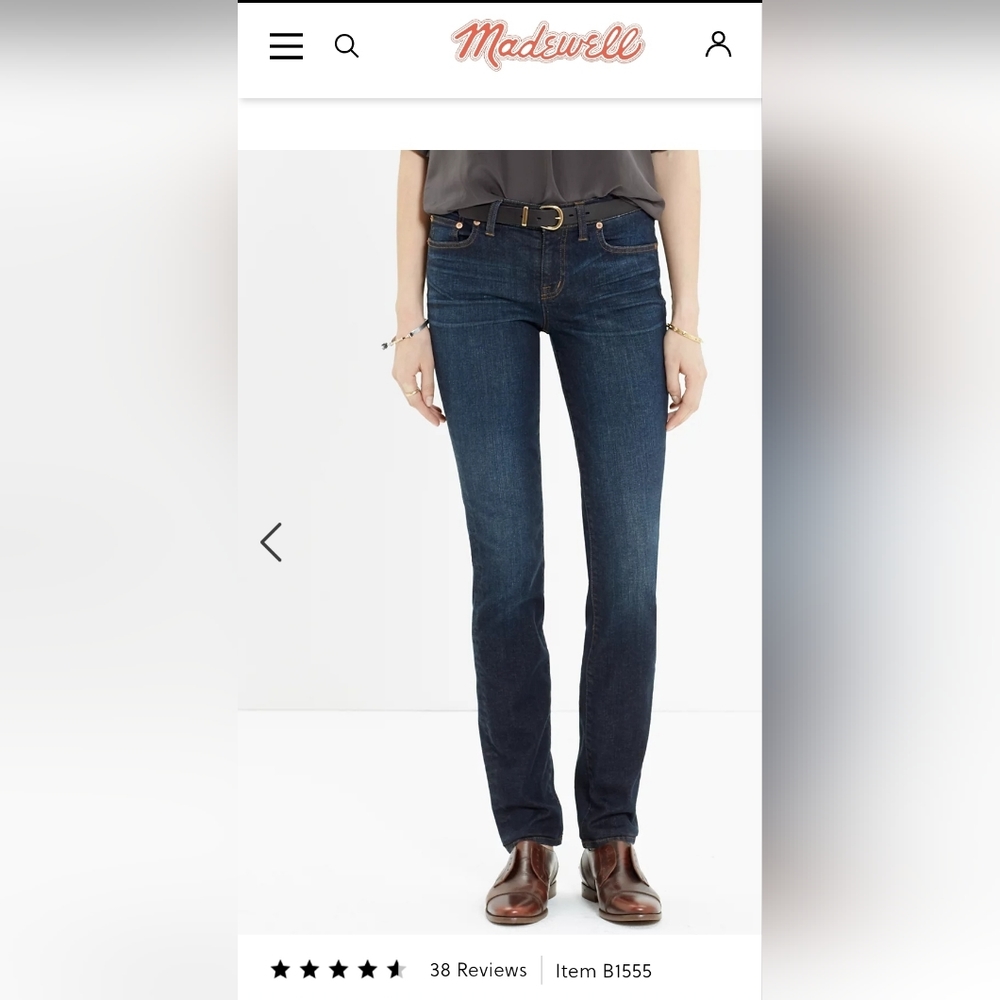 Madewell Alley straight jeans size 26